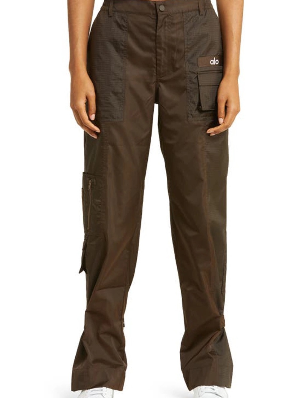 ALO YOGA Blaze espresso women’s  brown utility trouser cargo Medium NWOT